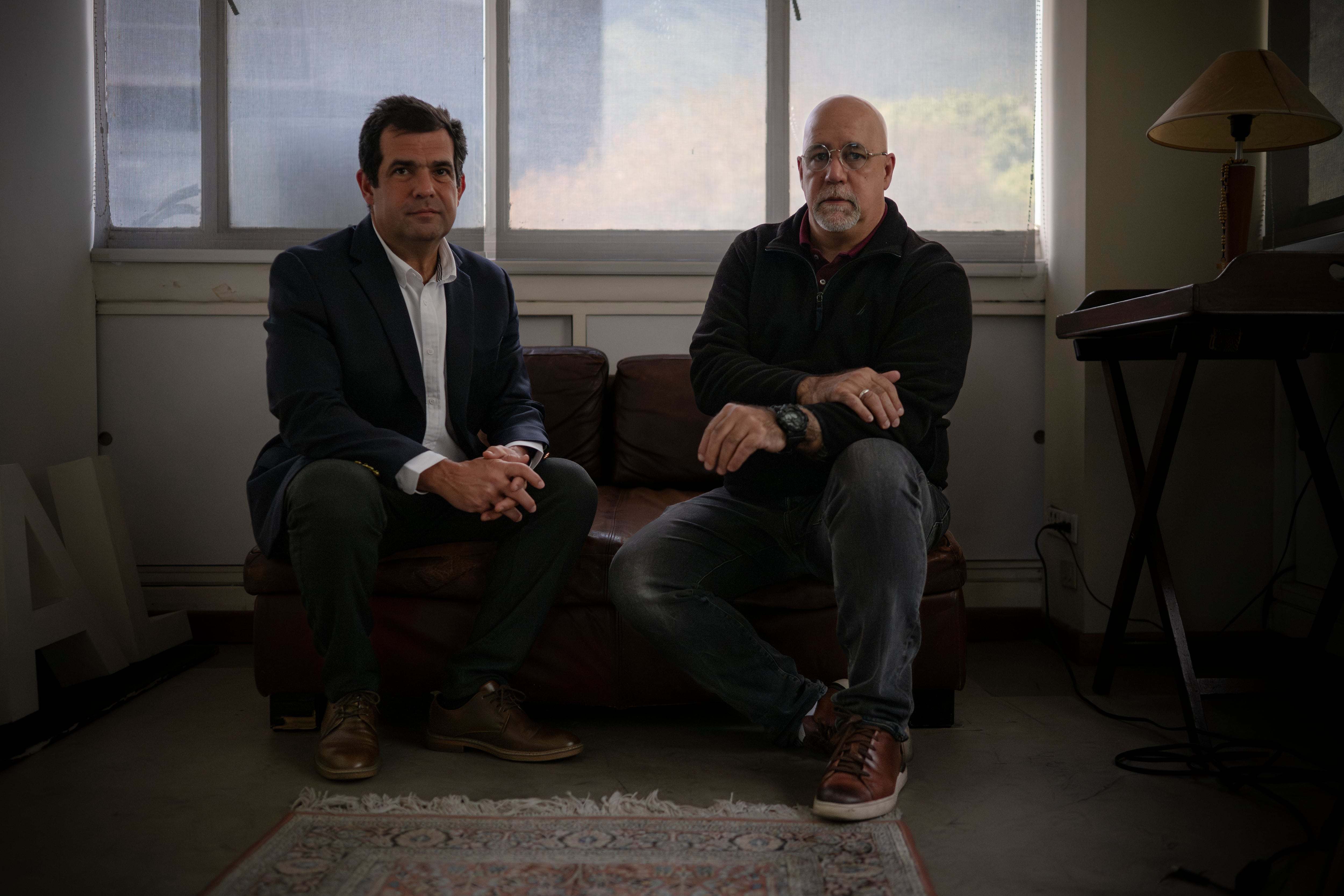 Alfredo Romero y Gonzalo Himiob en Caracas, Venezuela, el 4 de marzo.