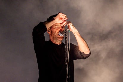 Trent Reznor, en el concierto de Nine Inch Nails anoche en Mad Cool (Madrid).