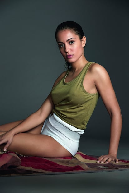 La actriz Hiba Abouk, que también encarna el nuevo canon de belleza español.