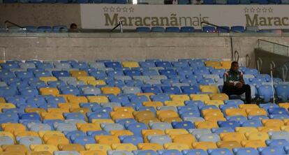 Un aficionado en el estadio de Maracana el pasado 21 de mayo.