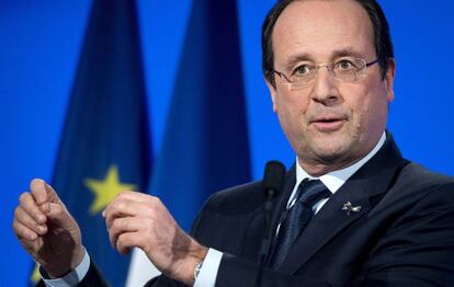 François Hollande, presidente de Francia.
