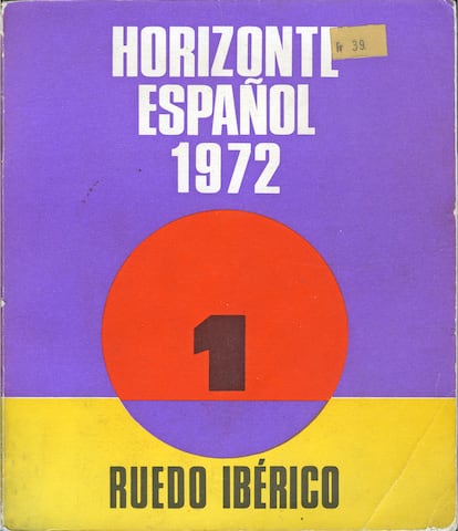 'Horizonte español 1972', suplemento de 'Cuadernos de Ruedo ibérico'. Portada de José Martínez.