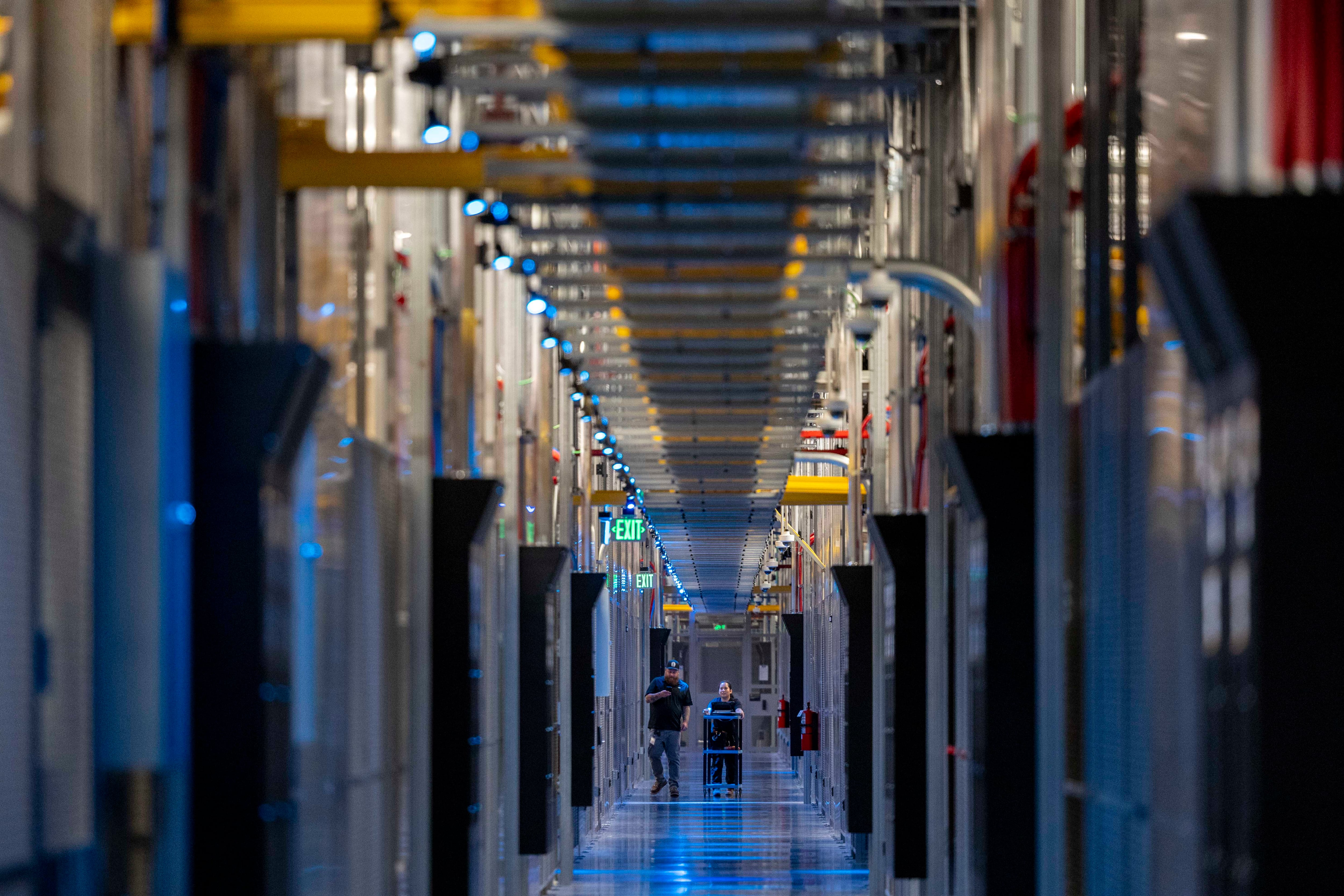 Instalaciones de un centro de datos.