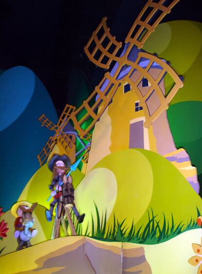 Don Quijote y Sancho Panza representan a España en la atracción "It's a small world"