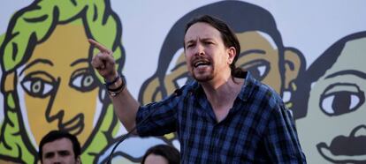 Pablo Iglesias en un mitin en Alicante. REUTERS/Heino Kalis