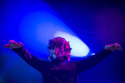 Actuación del grupo francés de música electrónica M83 en el festival Primavera Sound, en Barcelona.