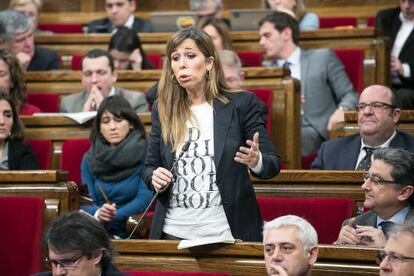 Alicia Sánchez-Camacho en el Parlament.