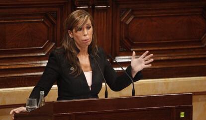 Intervenci&oacute;n de Al&iacute;cia S&aacute;nchez-Camacho.