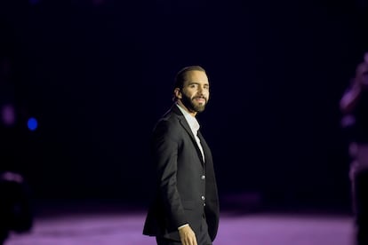 President Nayib Bukele, during an event in El Salvador.