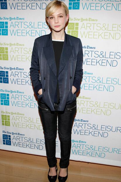 La actriz Carey Mulligan, recientemente vestida de Isabel Marant en un evento.