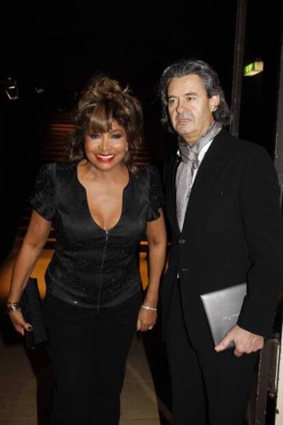Tina Turner y su marido Erwin Bach en 2010.