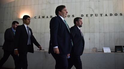 O presidente da Câmara dos Deputados, Rodrigo Maia, em 16 de março em Brasília.