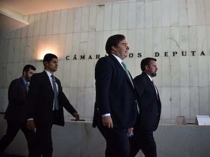 O presidente da Câmara dos Deputados, Rodrigo Maia, em 16 de março em Brasília.