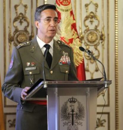 El Jefe del Estado Mayor del Ej&eacute;rcito, general Jaime Dom&iacute;nguez Buj, durante su toma de posesi&oacute;n.