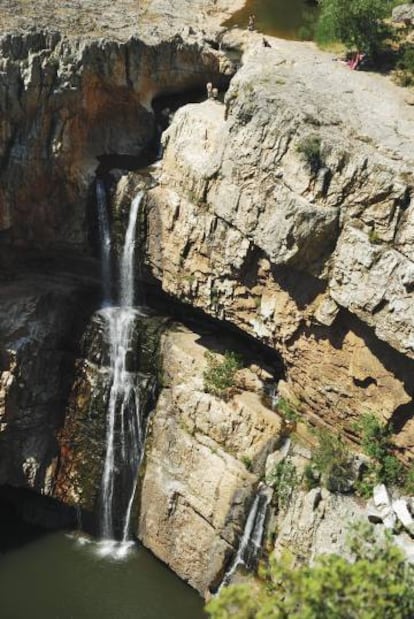 La cascada de La Cimbarra, en Jaén. 