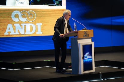 Jaime Murra durante su discurso en Cartagena, el 13 de agosto de 2025.