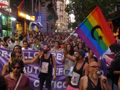 Manifestación del Orgullo Crítico celebrada el pasado martes en Madrid.