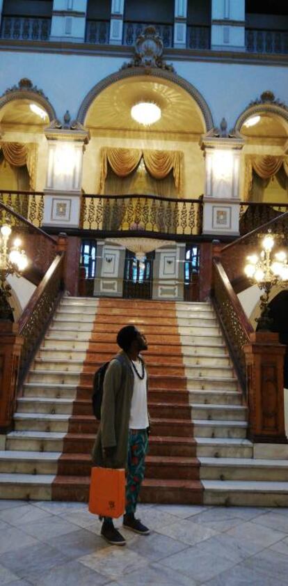 Nii Ayikwei Parkes, en el Gabinete Literario, de Las Palmas de Gran Canaria. 