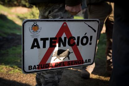 
Batida de jabalíes en diciembre de 2021 en Sant Just Desvern, cuando una treintena de cazadores abatieron a tres ejemplares. 