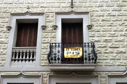 Vivienda en alquiler en un edificio del Eixample.