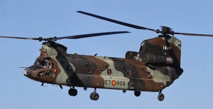 Helicóptero del Ejército Español.