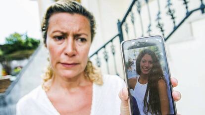 La madre de la joven Diana Quer, desaparecida desde el pasado día 22 de agosto.