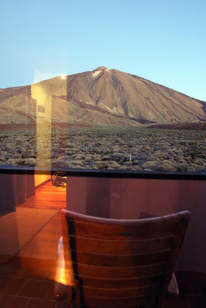 Vista del Teide, en Tenerife, desde el parador.