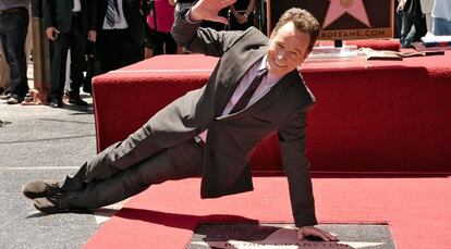 Bryan Cranston el día que recibió su estrella en el Paseo de la Fama de Hollywood, el pasado mes de julio.