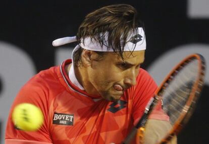 Ferrer, durante la final.
