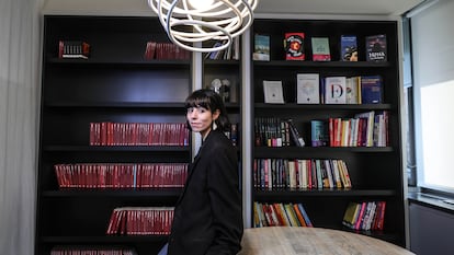 Sara Barquinero, retratada en la sede de Penguin Random House, el 21 de febrero.