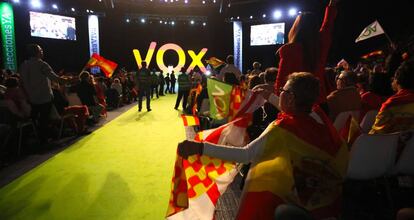 Vox rally in Vistalegre.