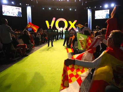 Vox rally in Vistalegre.