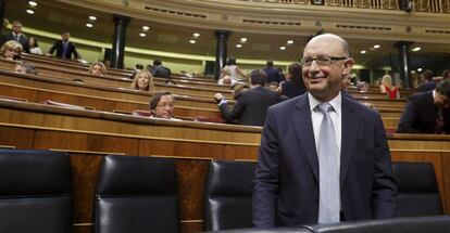 El ministro de Hacienda y Administraciones públicas en funciones, Cristóbal Montoro