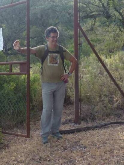 Juan Clavero, horas antes de su detención en agosto.