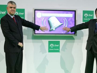 Luigi Ferraris, presidente de Enel Green Power, y Borja Prado, presidente de Endesa.