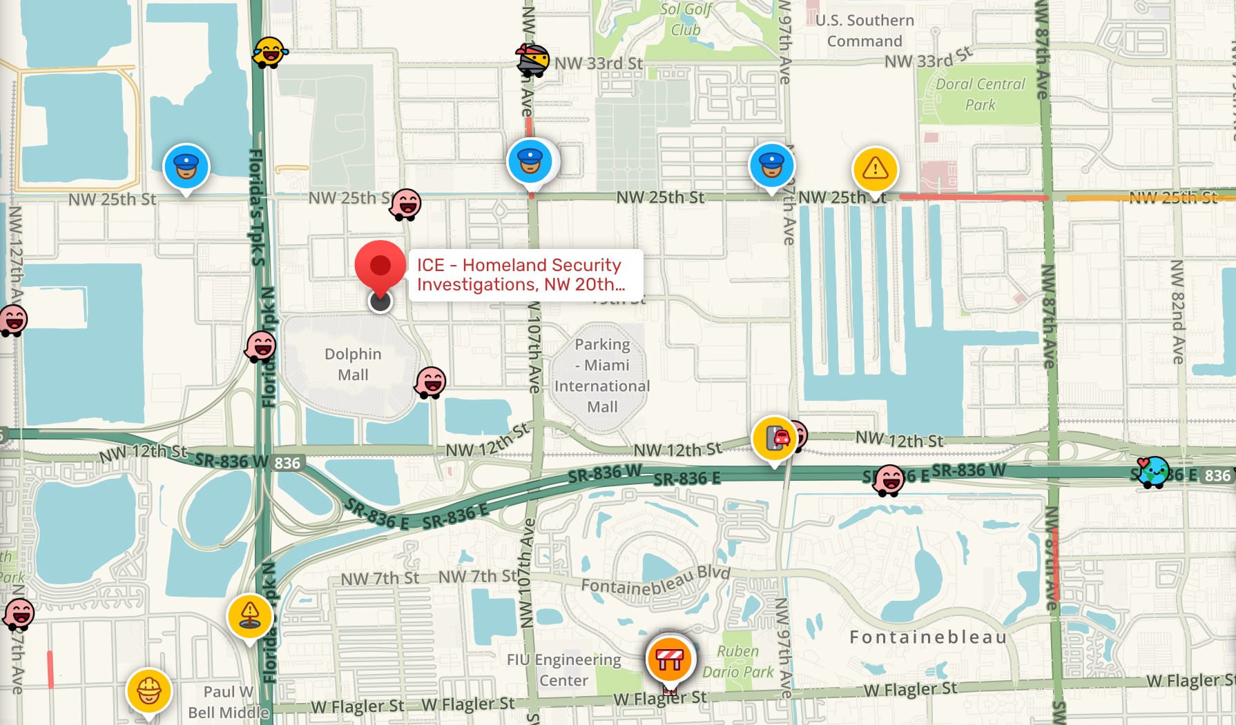 Usuarios de Waze usan el código “carretera helada” para advertir sobre la existencia de redadas del ICE