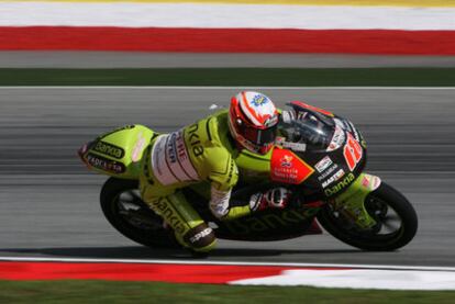 Nico Terol, en los entrenamientos de Sepang.