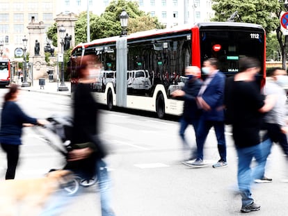 El autobús de 18 metros totalmente eléctrico que circulará por Barcelona en julio.