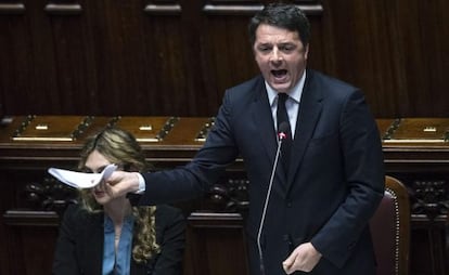El primer ministro italiano, Matteo Renzi, este miércoles en Roma.