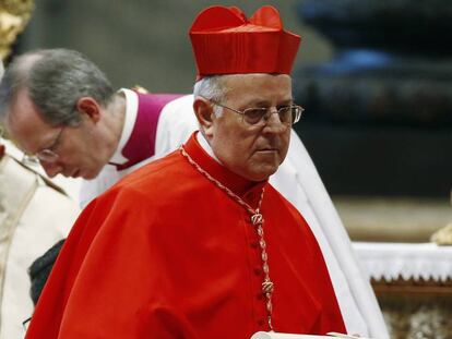 El cardenal Ricardo Blázquez en la Basilica de San Pedro.