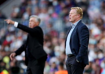 Ronald Koeman, durante el partido contra el Real Madrid