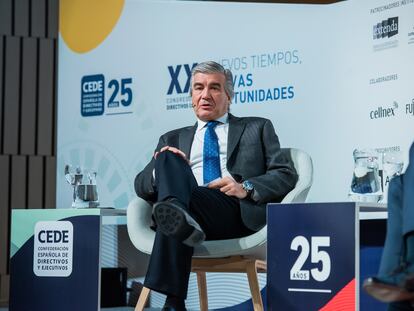 El presidente de Naturgy, Francisco Reynés, la semana pasada en el Congreso de Directivos.