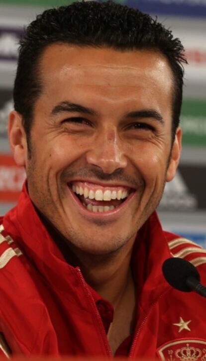 Pedro, durante una rueda de prensa.