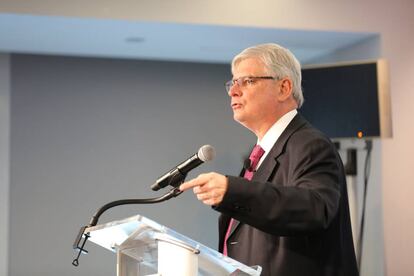 El fiscal general Rodrigo Janot, el mi&eacute;rcoles en Washington