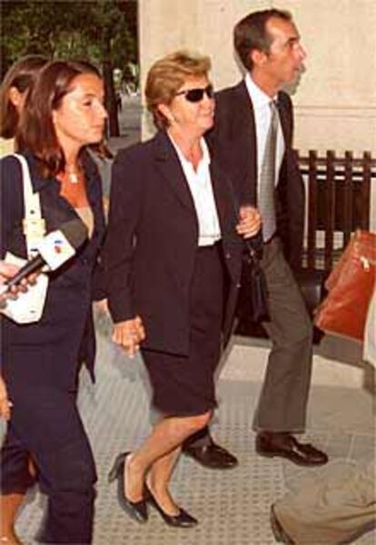 Pilar Giménez-Reyna a su salida ayer de la Audiencia Nacional.