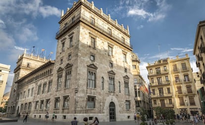 El Palau de la Generalitat valenciana, este jueves.