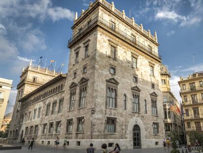 El Palau de la Generalitat valenciana, este jueves.