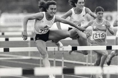 Patiño, izquierda, en el Campeonato de España de 1985.