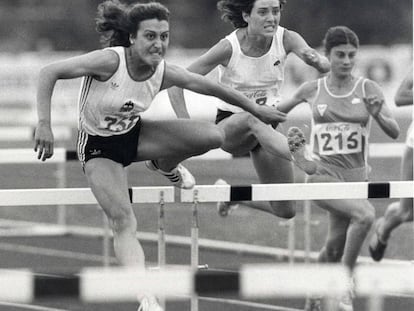 Patiño, izquierda, en el Campeonato de España de 1985.