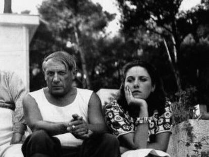 Pablo Picasso y Dora Maar, fotografiados por Man Ray.